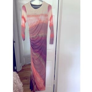 Maxi Tie Dye Dress - Not see through at all